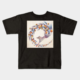 wolf cercle Kids T-Shirt